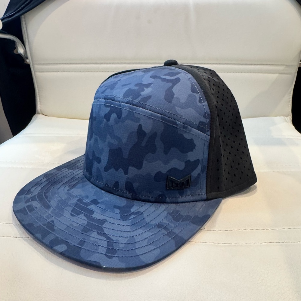 Blue Camo 5-Panel Snapback Hat